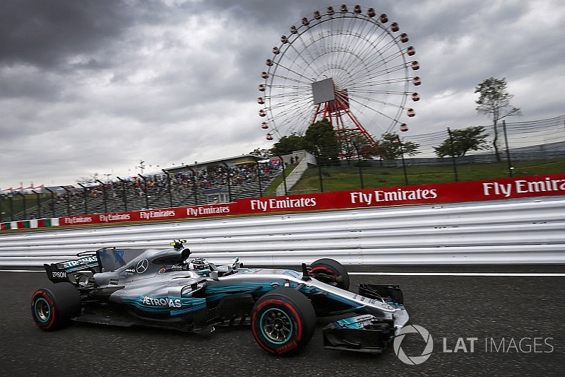 F1日本GP FP3速報:クラッシュのボッタス首位。メルセデスが1-2