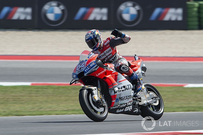 La Ducati fa tris a Misano con Dovizioso, ma Lorenzo butta via la doppietta