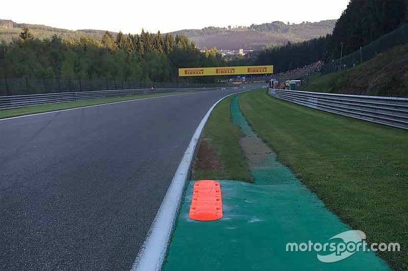 ベルギーGP スパに新しい縁石が追加