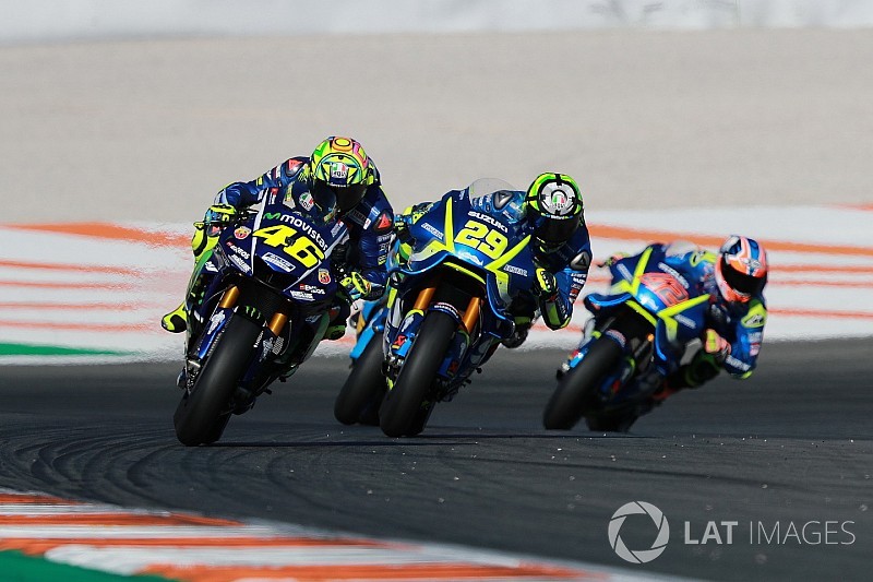 Rossi and Vinales used 2016 chassis for Valencia finale