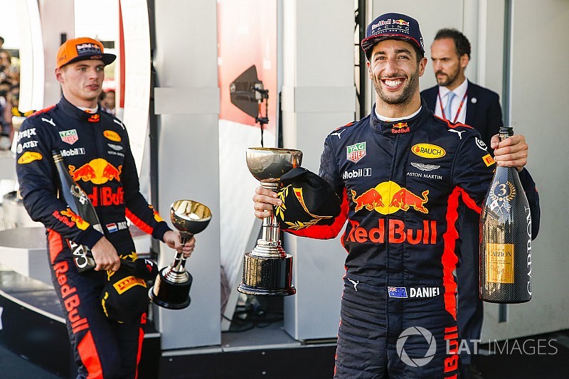 Red Bull quer renovar com Verstappen e Ricciardo até 2020