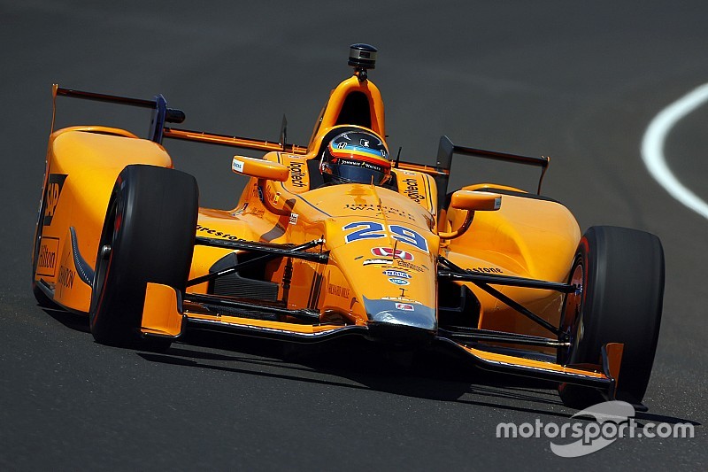 Indy 500 2017: Fernando Alonso im Rookie-Training an der Spitze