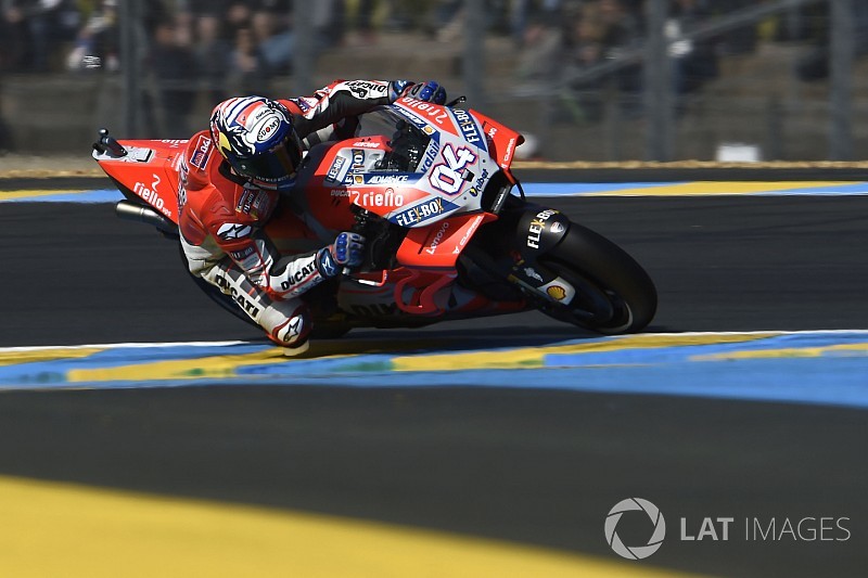 Le Mans MotoGP: Dovizioso beats lap record in FP2