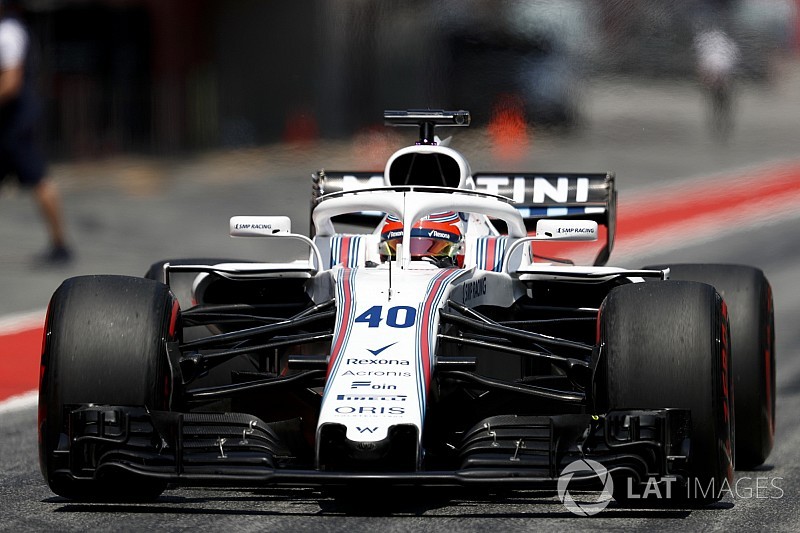 Kubica au volant de la Williams lors des tests de Hongrie