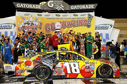 After 17 attempts, Kyle Busch finally wins at Kansas