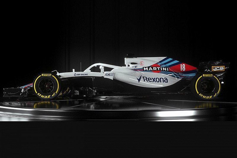 Slide view: Williams 2018 F1 car v 2017 version