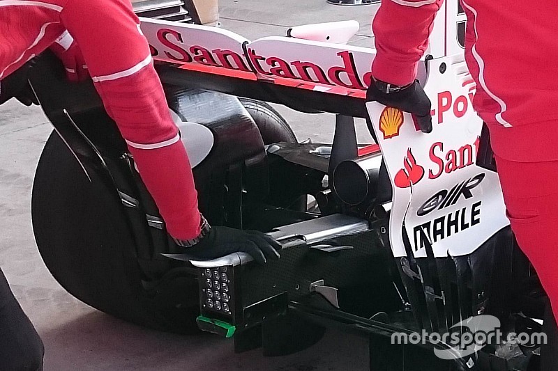 Ferrari: modificato il diffusore posteriore visto nei test in Ungheria