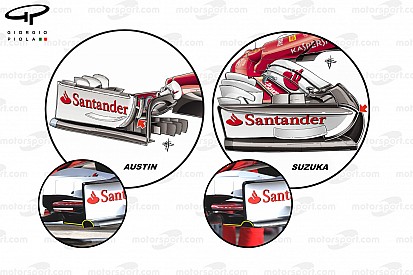F1-Technik: Ferrari-Updates am Auto von Vettel beim GP USA 2017
