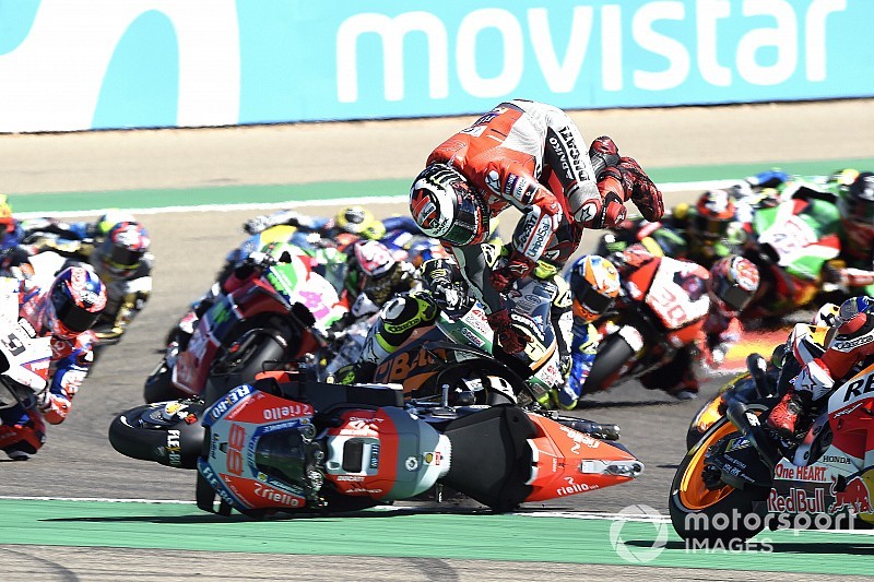 Lorenzo niet van gedachten veranderd over 'roekeloze' actie Marquez
