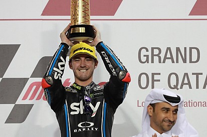 Qatar Moto2: Bagnaia holds off Baldassarri for first win