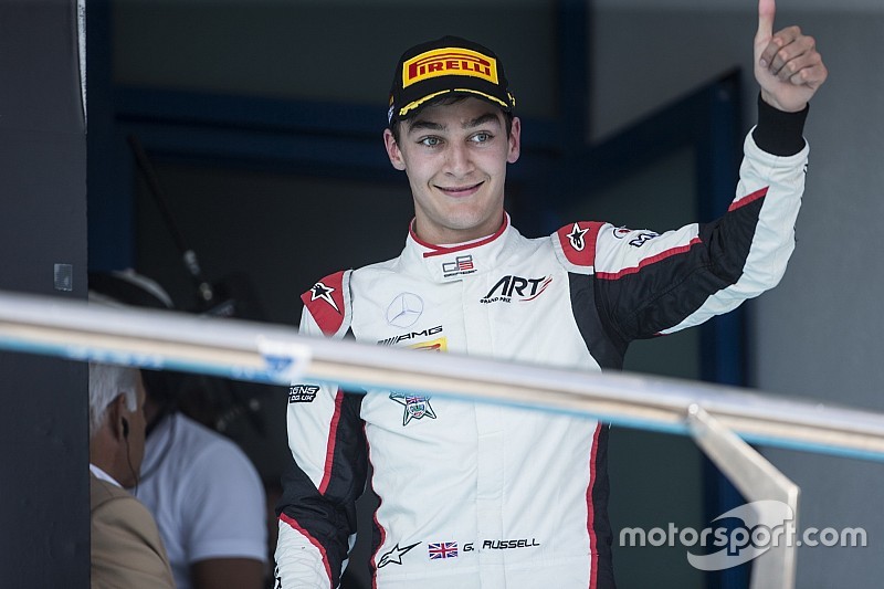 GP3へレス レース2:ロランディが初優勝。ラッセル王者獲得、福住6位