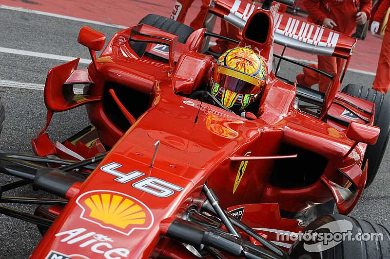 Bildergalerie: Als Valentino Rossi für Ferrari in der Formel 1 testete