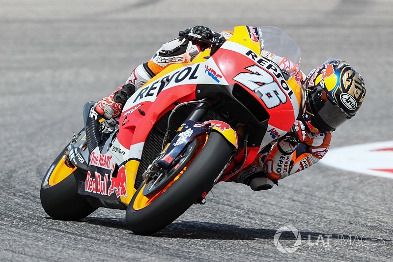 Pedrosa verbijt de pijn: