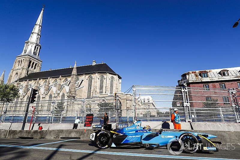 Montreal ePrix: Antrenman seansında Prost liderdi, Buemi büyük bir kaza yaptı