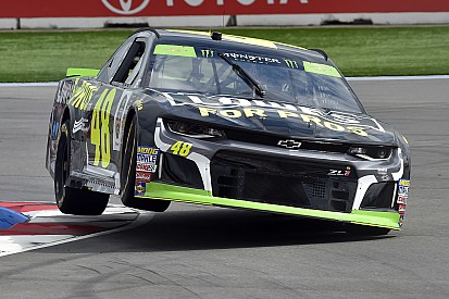 Jimmie Johnson fastest as big incidents slow second Roval practice