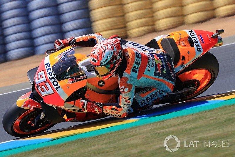 MotoGP Le Mans: Isınma turlarında Marquez lider