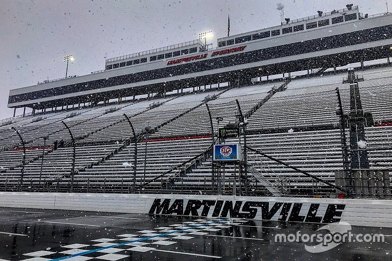 Por la nieve, NASCAR pospone su carrera en Martinsville para el lunes