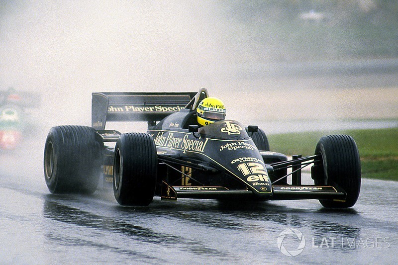 Photos - La première victoire d'Ayrton Senna en F1