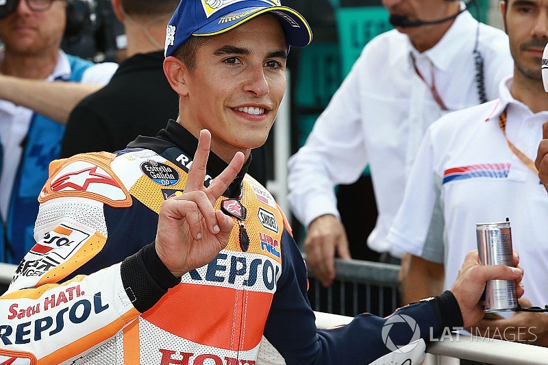 Meski start ketiga, Marquez tetap senang
