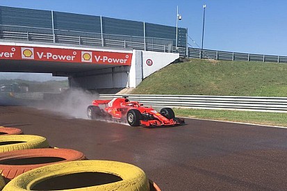 Giovinazzi, SF71H ile ıslak zemin testini başarıyla tamamladı