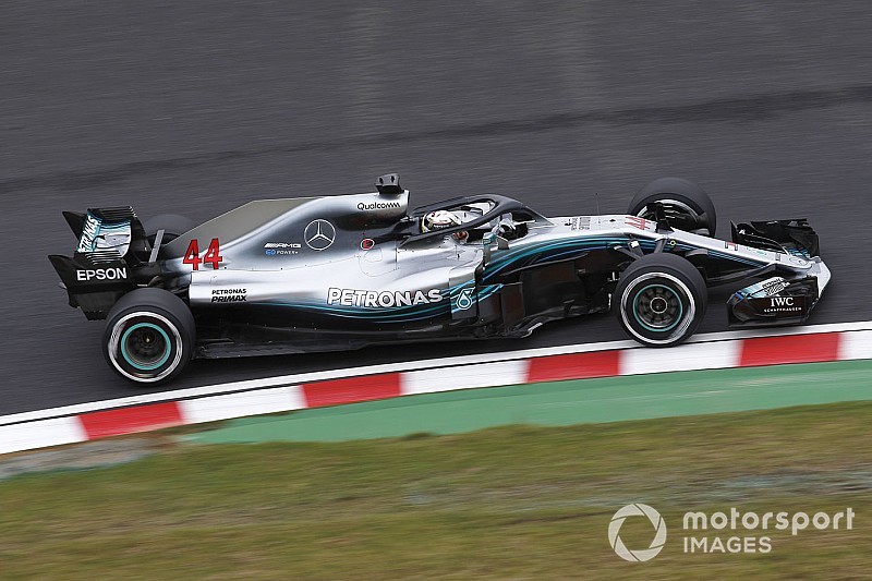 Japonya GP 1. antrenman: Hamilton ve Mercedes hızlı başladı