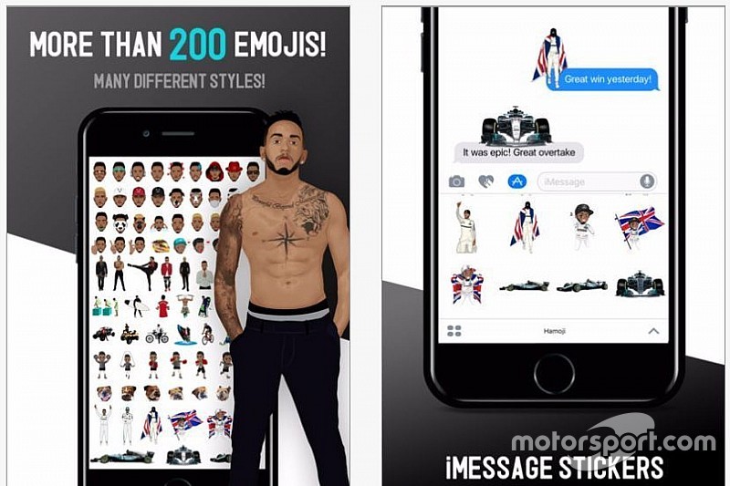 Lewis Hamilton lanza paquete de emojis