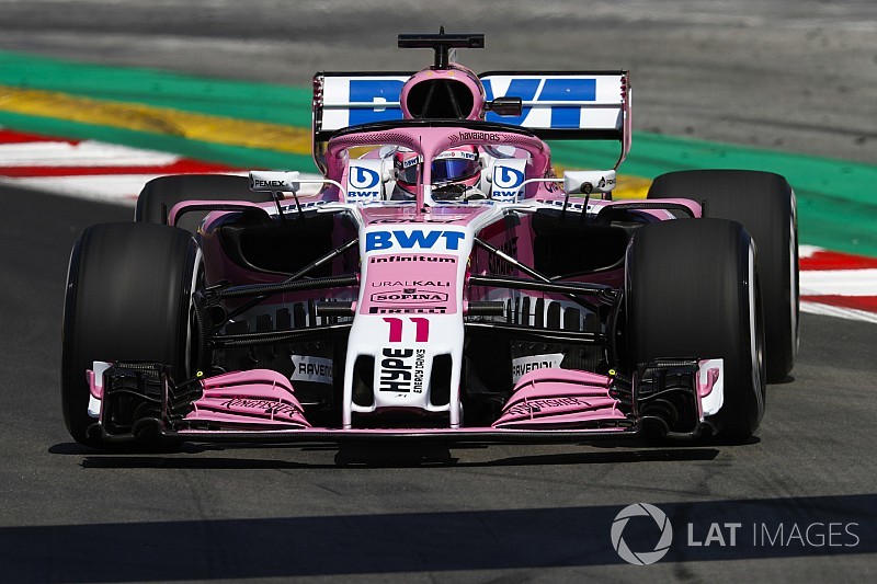 Force India fined for Perez's FP2 incident