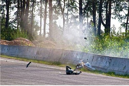 Четвертий етап UASBK: шокуюче відео аварії Дорошенка