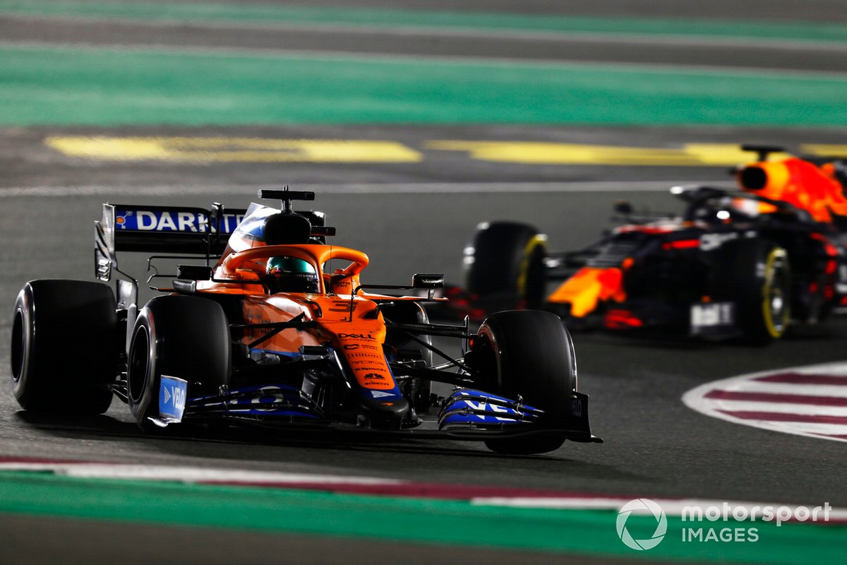 Даниэль Риккардо, McLaren MCL35M, Макс Ферстаппен, Red Bull Racing RB16B