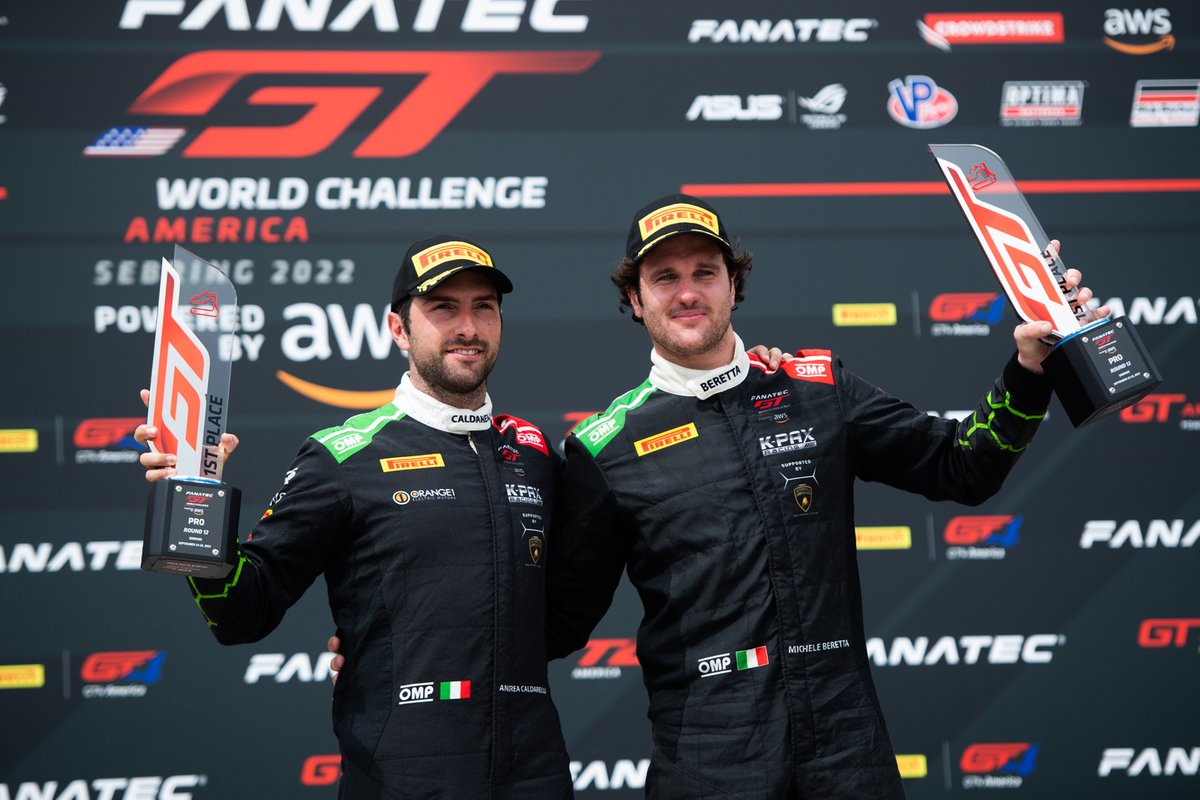 #1 K-Pax Racing, Lamboghini Huracán GT3 Evo: Andrea Caldarelli, Michele Beretta
