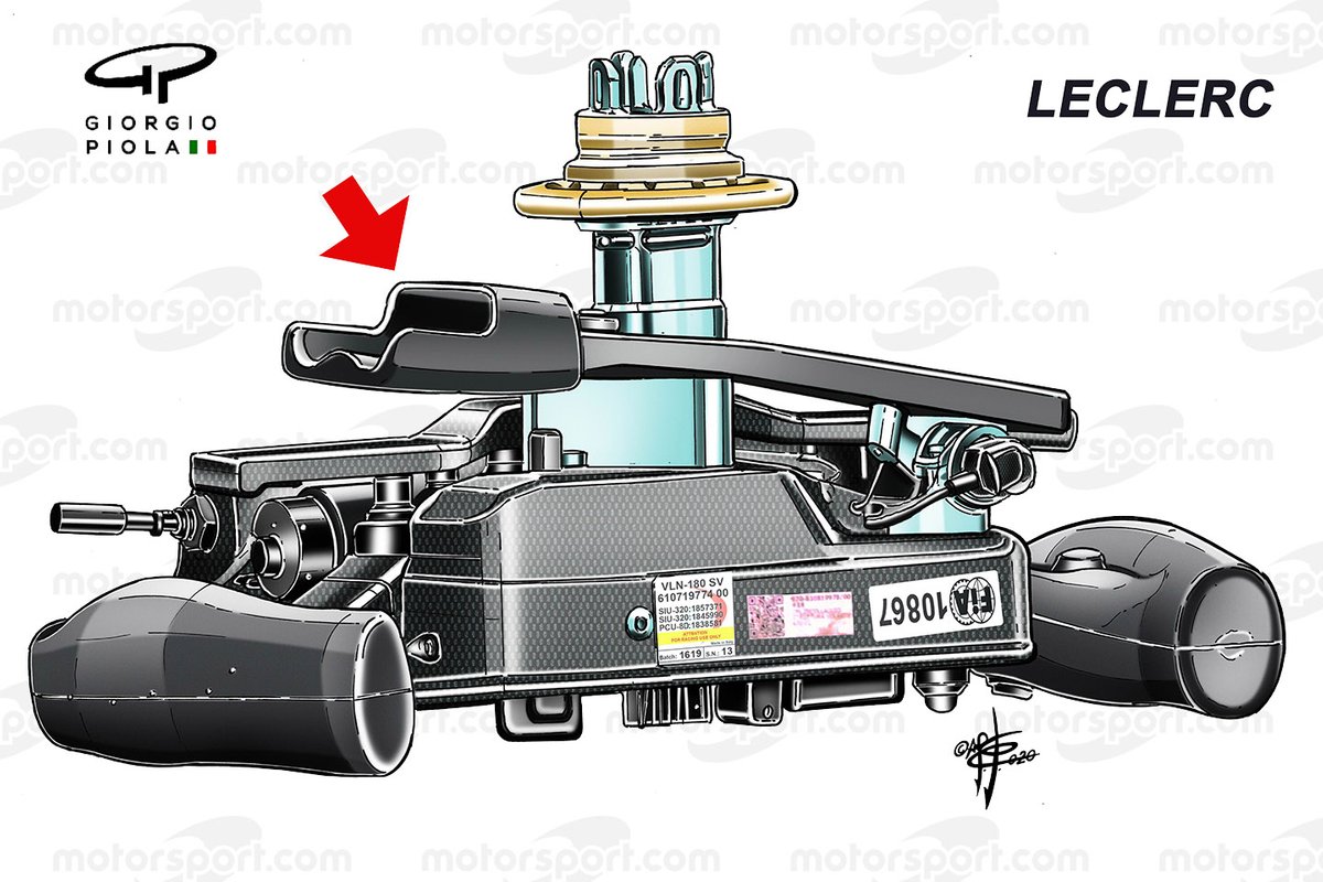 Le volant de la Ferrari SF1000 (2020) de Charles Leclerc