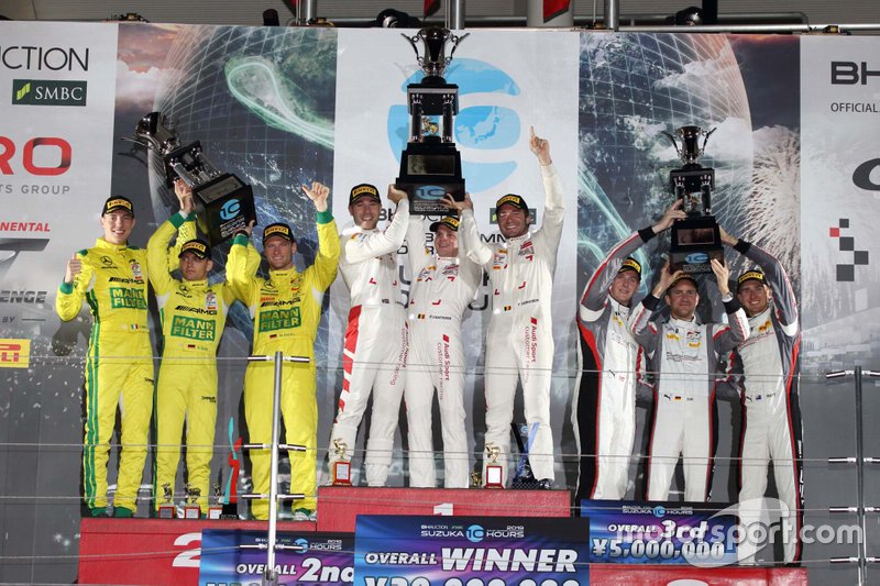 Podium | Audi Sport Team WRT, Mercedes-AMG Team GruppeM Racing, Absolute Racing