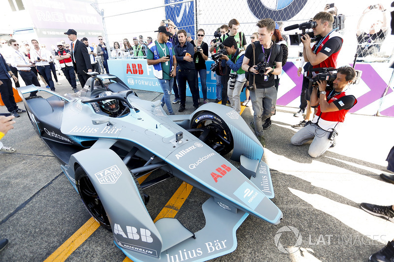 Nico Rosberg, Formula 1 World Champion, Formula E investor, drives the Formula E track car