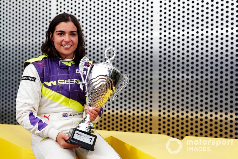 Jamie Chadwick après sa victoire