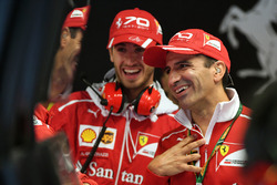 Antonio Giovinazzi, Ferrari Test and Reserve Driver and Marc Gene, Ferrari