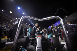 Mechaniker am Auto von Lewis Hamilton, Mercedes AMG F1 W08