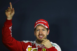 Sebastian Vettel, Ferrari in the FIA Press Conference