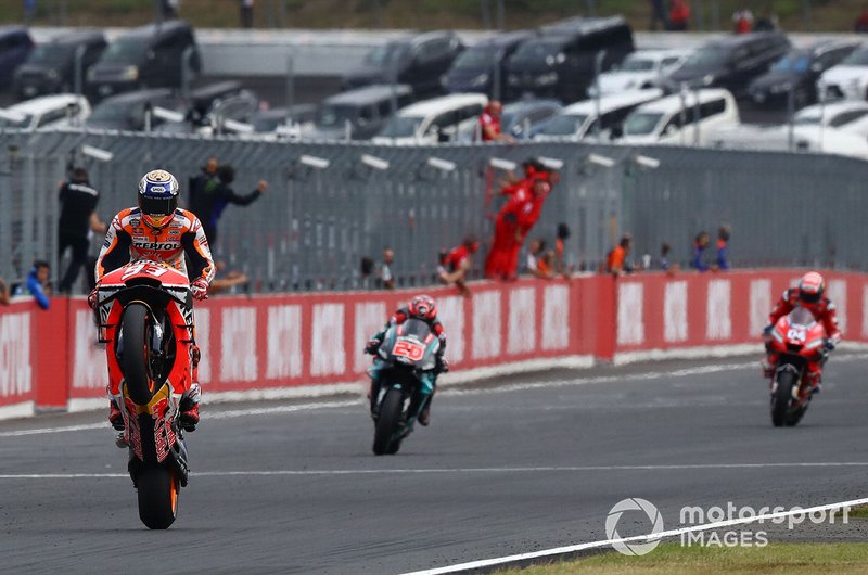 Marc Marquez, Repsol Honda Team, Fabio Quartararo, Petronas Yamaha SRT, Andrea Dovizioso, Ducati Team
