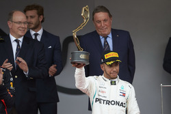 Lewis Hamilton, Mercedes AMG F1 on the podium