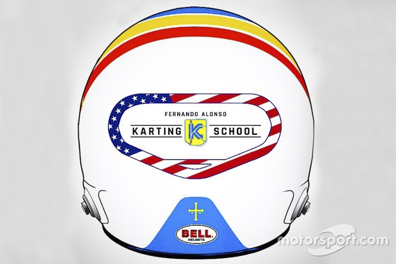 Fernando Alonso'nun Daytona 24 Saat yarışında kullanacağı kask