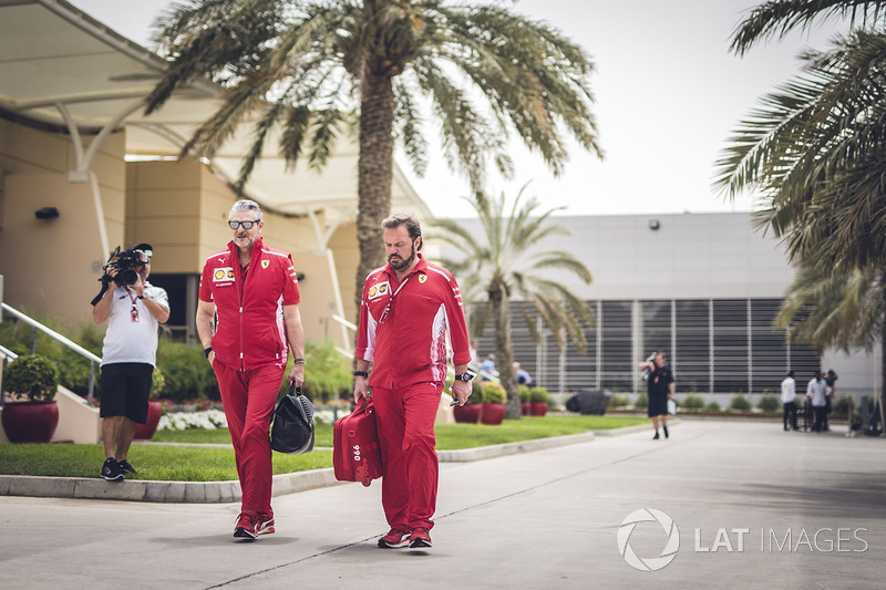 Maurizio Arrivabene, Ferrari Team Principal and Gino Rosato, Ferrari