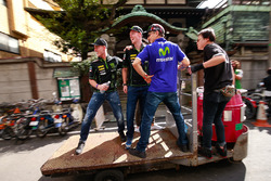Pol Espargaro, Monster Yamaha Tech 3; Bradley Smith, Monster Yamaha Tech 3; Takaaki Nakagami, Honda