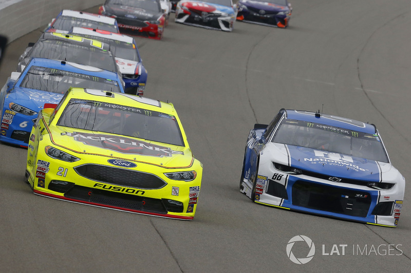 Paul Menard, Wood Brothers Racing, Ford Fusion Menards / Jack Links and Alex Bowman, Hendrick Motorsports, Chevrolet Camaro Nationwide