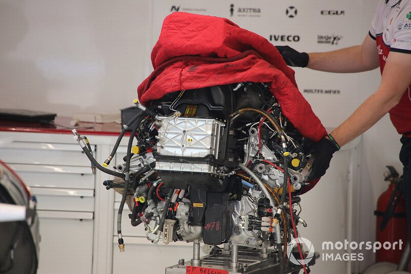 Ecco il motore Ferrari Evo3 montato a Spaa sull'Alfa C38 di Giovnazzi