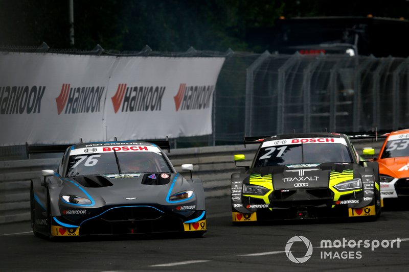 Jake Dennis, R-Motorsport, Aston Martin Vantage AMR, Pietro Fittipaldi, Audi Sport Team WRT, Audi RS 5 DTM