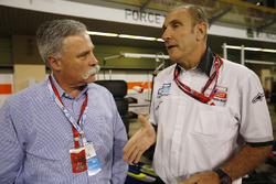 Chase Carey, Liberty Media, mit Bruno Michel, GP2-Boss