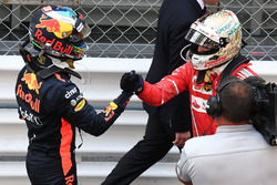 Daniel Ricciardo, Red Bull Racing ve Sebastian Vettel, Ferrari