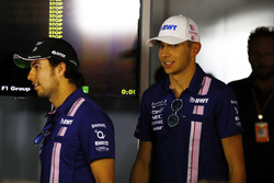 Persconferentie: Esteban Ocon, Force India, Sergio Perez, Force India