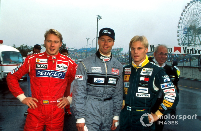 Mika Hakkinen, McLaren, J.J. Lehto, Sauber, Mika Salo, Team Lotus