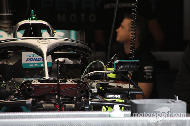 Detalle técnico de Mercedes AMG F1